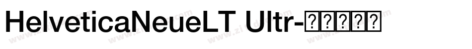 HelveticaNeueLT Ultr字体转换